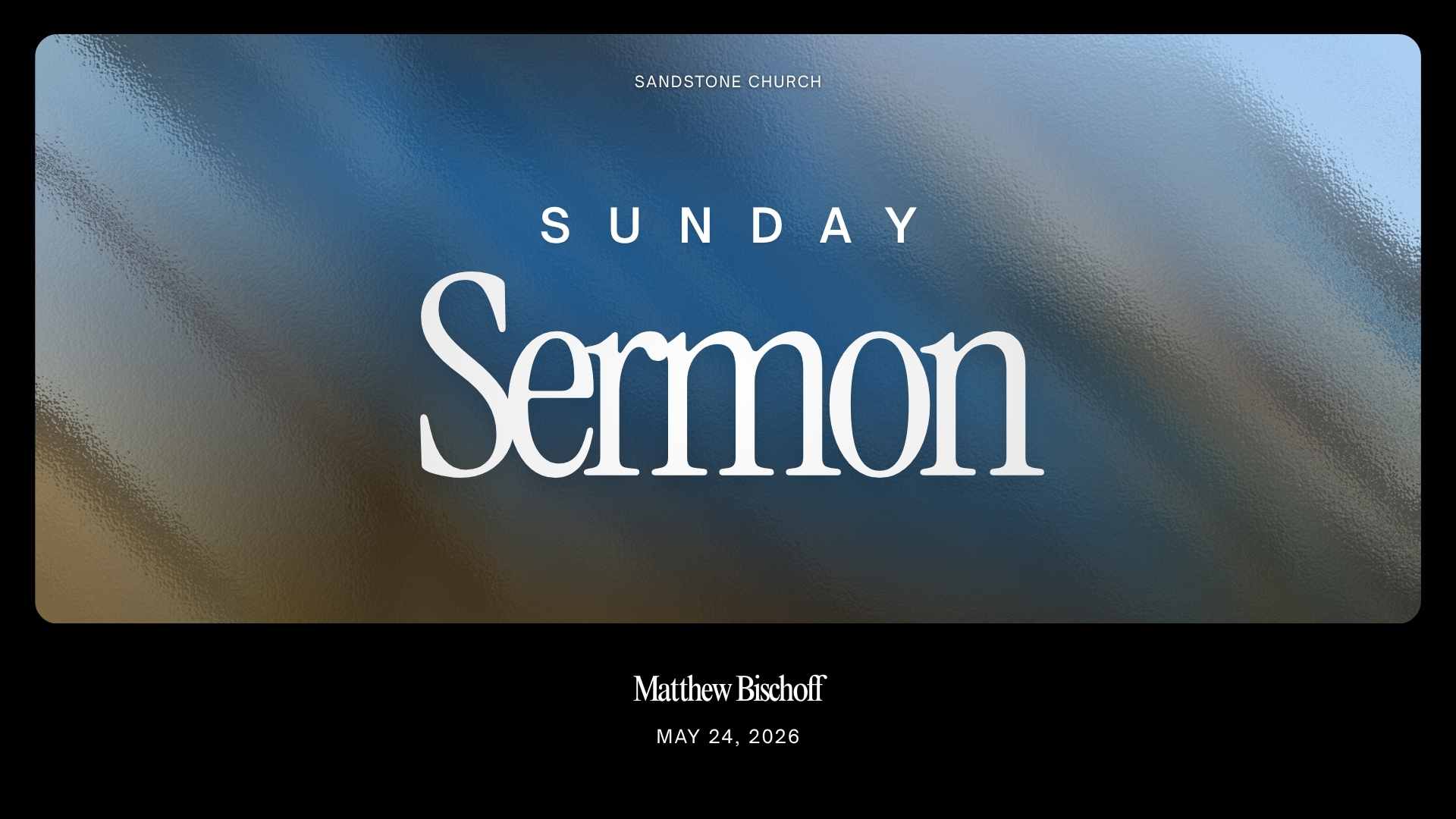 matthew bischoff | why does god allow suffering? finding hope in god's purpose | may 24, 2026